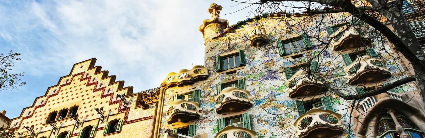 Eixample Barcelona Spain 2025 - Gaudí modernist architecture, Casa Batlló, wide boulevards and best hotels in Barcelona grid district