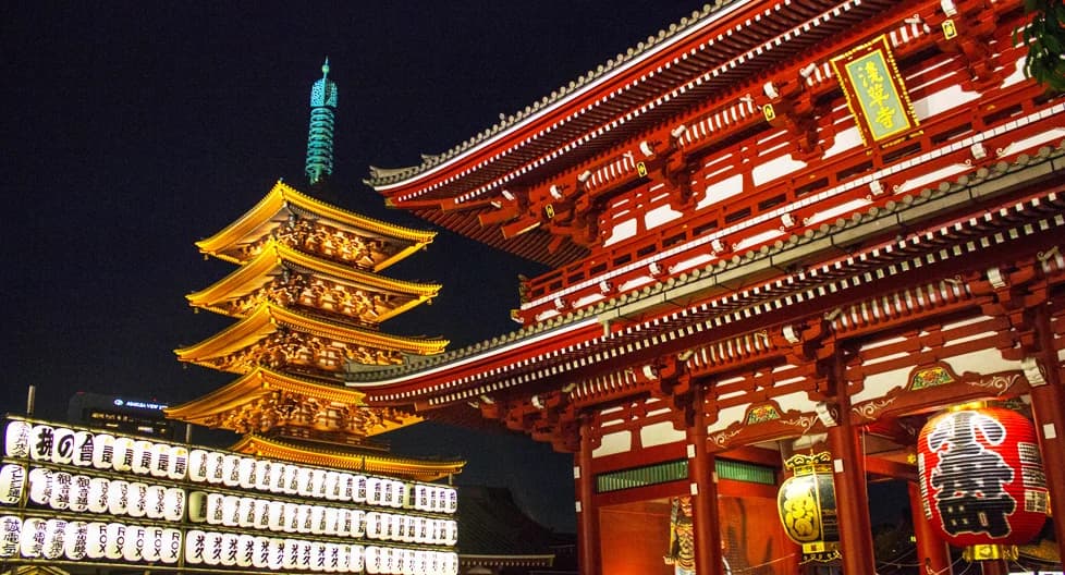 Senso-ji Temple Tokyo Japan 2025 - Asakusa ancient Buddhist temple, traditional architecture, best hotels