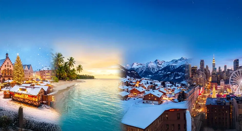 14 best places to visit in December 2025 featuring Aspen Colorado skiing, Lapland Northern Lights, and Dubai perfect weather