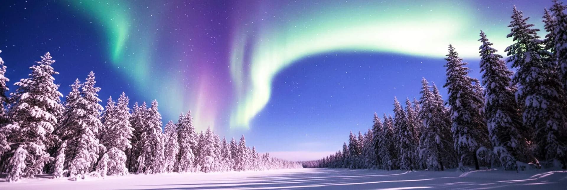 Lapland Finland in December 2025 featuring spectacular green Northern Lights aurora borealis dancing over snow-covered forest, traditional glass igloo accommodation for aurora viewing, Santa Claus Village in Rovaniemi with reindeer sleighs, and magical Arctic wilderness landscape with frozen lakes showcasing ultimate winter wonderland experience
